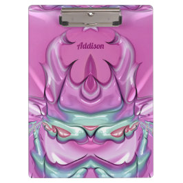 ADDISON ~WOW! 変わってる！ ピンク グレー 白とチェリー クリップボード