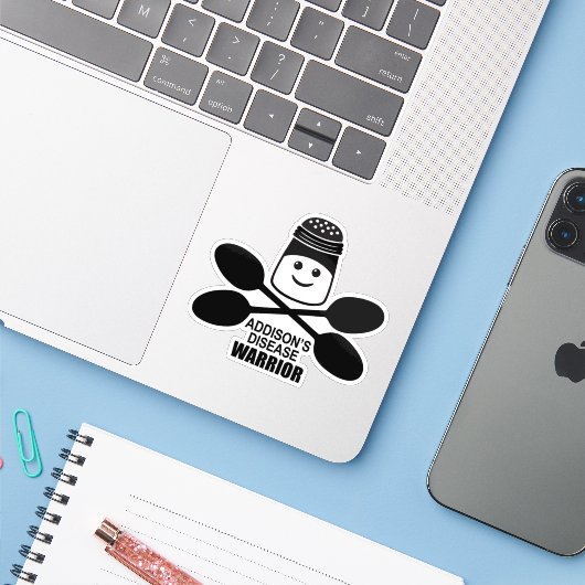 Addison's Disease Warrior Sticker シール (ノートパソコンとiPhone)