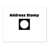 Address-カスタムStamp Jetブラックカラーエンベロープインク ラバースタンプ (インプリント)