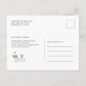 Address Blue Bikeの水色変更を移動 案内ポストカード (裏面)