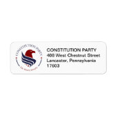 Address Labels, Constitution Party ラベル (正面)