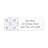 Address Labels with Polar Bears & Reindeers ラベル (正面)