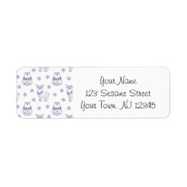 Address Labels with Polar Bears & Reindeers ラベル