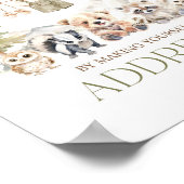 Addressee Woodland Adventure Boy Baby Shower ポスター (角)