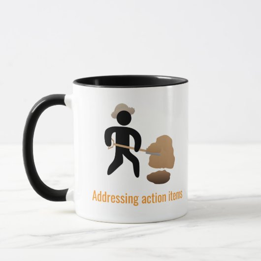 Addressing Action Items Mug マグカップ (左)