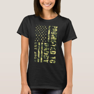 Addy 2022アメリカ国旗の迷彩柄の父親に昇進 tシャツ