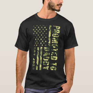 Addy 2022アメリカ国旗の迷彩柄の父親に昇進 tシャツ