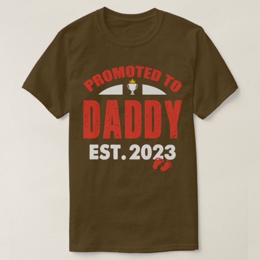 Addy 2023おもしろいパパ2023妊娠Anに昇格 Tシャツ (デザイン正面)