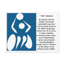 "Ade"車いすバスケットボールの選手、アデピタン