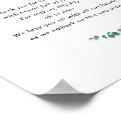 Adelaideさん結婚はサインに出席してくれてありがとう ポスター (角)