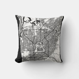 Adelaide Australia City Map クッション