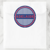 Adelaide City Pride Emblem – Australian Identity ラウンドシール (バッグ)