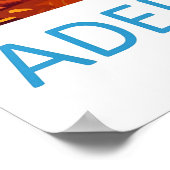 Adelaide Hills Vintage Travel Poster Ski National ポスター (角)