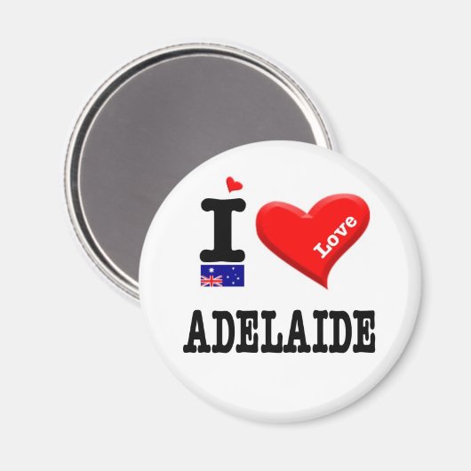 ADELAIDE - I Love マグネット (正面/裏面)