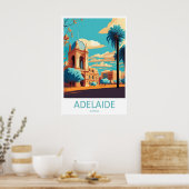 Adelaide Park National Vintage Travel Poster Ski ポスター (キッチン)