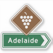 Adelaide, South Australiaステッカー シール (正面)