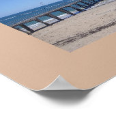 Adelaide, South Australiaビーチwith Boardwalk ポスター (角)