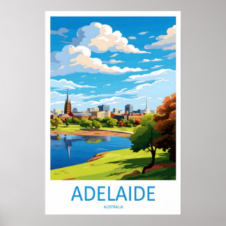 Adelaide Vintage Ski Poster Travel National Park ポスター