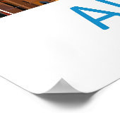 Adelaide Vintage Travel Poster Ski National Park ポスター (角)