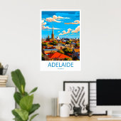 Adelaide Vintage Travel Poster Ski National Park ポスター (ホームオフィス)