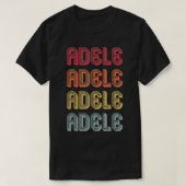 ADELEギフト名パーソナライズされたレトロヴィンテージ80s 90s Tシャツ (デザイン正面)