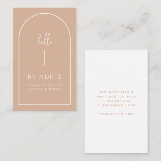 Adele Oceaniaサイズの名刺のカスタムデザイン 名刺 (正面/裏面)