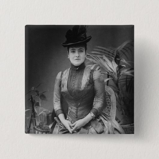 Adelina Patti 1880年 缶バッジ (正面)