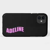 Adeline 名前 Case-Mate iPhoneケース (裏面(横))