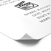 ADELLAのモダンビデ結婚オ・ブースの看板 ポスター (角)