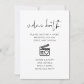 ADELLAのモダンビデ結婚オ・ブースの看板 招待状 (正面)