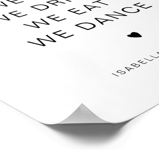 ADELLAのモダンミニマル結婚イベントの順序 ポスター (角)