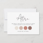 ADELLAの結婚ゲストドレスコードの衣装カード 招待状 (正面)