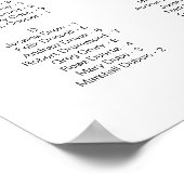 ADELLAアモダンルファレ結婚ットの座席表 ポスター (角)