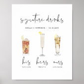 ADELLAウォーミニマルターカラーカクテルシグネチャードリンク ポスター (正面)