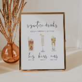 ADELLAウォーミニマルターカラーカクテルシグネチャードリンク ポスター