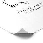 ADELLAエディモダンミニマリストピザバーポスター ポスター (角)