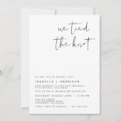 ADELLAエディモダンム・ミニマリスト披露宴 招待状 (正面)