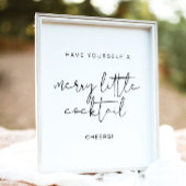 ADELLAエドジーリトルモダンカクテルメリークリスマス ポスター