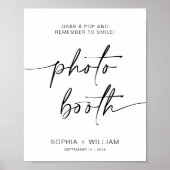 ADELLAフォトブース |忘れシンプルずスマイル記号 ポスター (正面)