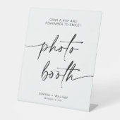 ADELLAフォトブース |忘れシンプルずスマイル記号 台座サイン (正面)