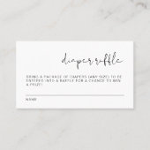 ADELLAミニマモダンリストおむつラッフルカード プレイスカード (正面)