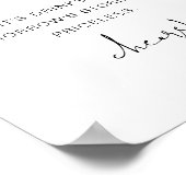 ADELLAミニマモダンリストおもしろいオープンバー標識 ポスター (角)