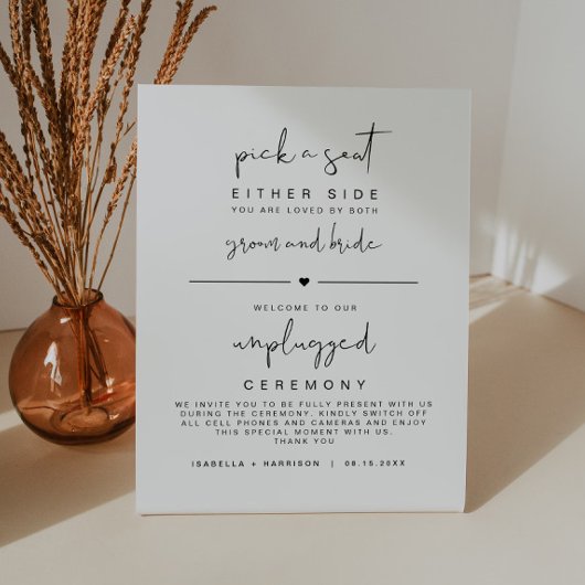 ADELLAミニマモダンリストが座席抜き 台座サイン