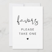 ADELLAミニマモダンリストの好意サインシンプル 招待状 (正面)