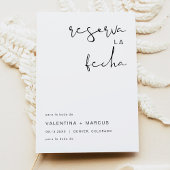 ADELLAミニマモダンリストスペインのが日付を保存 招待状