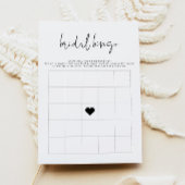 ADELLAミニマモダンリストブライダルシャワービンゴゲーム 招待状