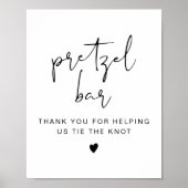 ADELLAミニマモダンリストプレッツェルバーテーブル記号 ポスター (正面)