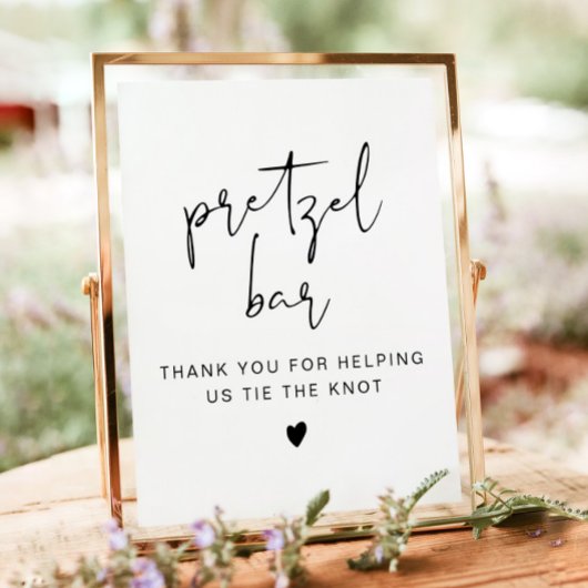 ADELLAミニマモダンリストプレッツェルバーテーブル記号 ポスター