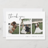 ADELLAミニマモダンリスト写真結婚の皆様 招待状 (正面)