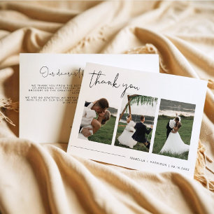 ADELLAミニマモダンリスト写真結婚の皆様 招待状